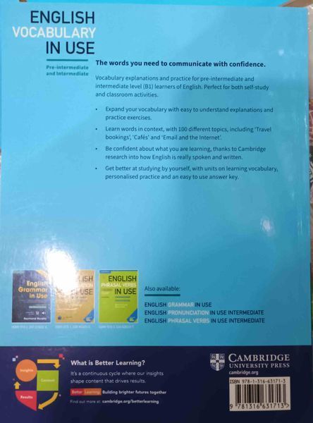 English Vocabulary in Use Fourth Edition Pre-Intermediate and Intermediate with answer key 24412 фото