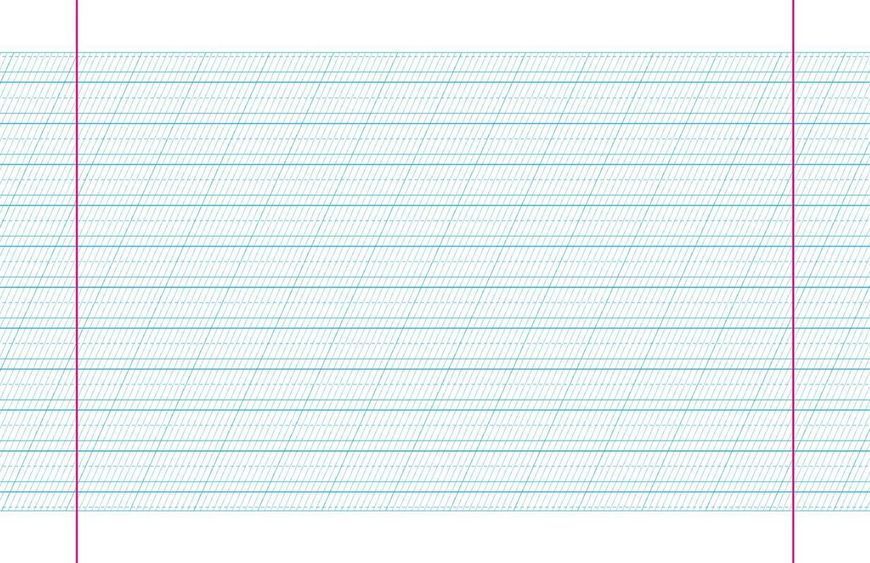 Каліграфічний зошит-шаблон. Стандартний розмір графічної сітки, бордовий. 1468 фото