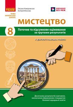 НУШ 8 кл. Мистецтво. Поточне та підсумкове оцінювання за групами результатів + діагностувальна робота 22800 фото