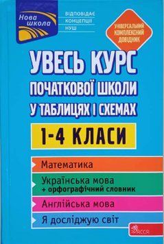 Увесь курс початкової школи у таблицях і схемах. 1-4 класи 8440 фото