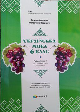 Українська мова 6 клас Робочий зошит для сучасних учнів та учениць НУШ Очне та дистанційне навчання Галина 18878 фото