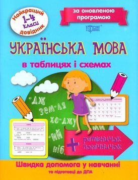 Українська мова в таблицях і схемах. 1-4 класи. Найкращий довідник 5652 фото