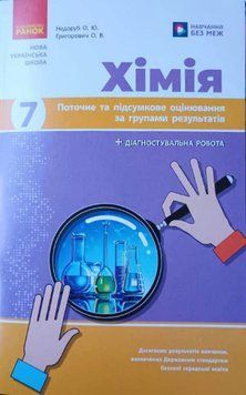 НУШ 7 кл. Хімія. Поточне та підсумкове оцінювання за групами результатів + діагностувальна робота 22795 фото