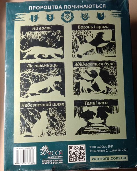 Коти-Вояки. 1 цикл. Пророцтва починаються. ПОДАРУНКОВИЙ КОМПЛЕКТ з 6 книг. Картонна коробка. 1839 фото